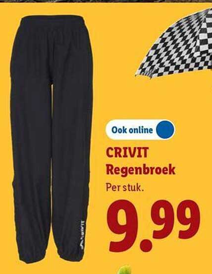 CRIVIT Regenbroek Per stuk.