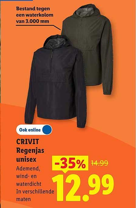 CRIVIT Regenjas unisex -35%