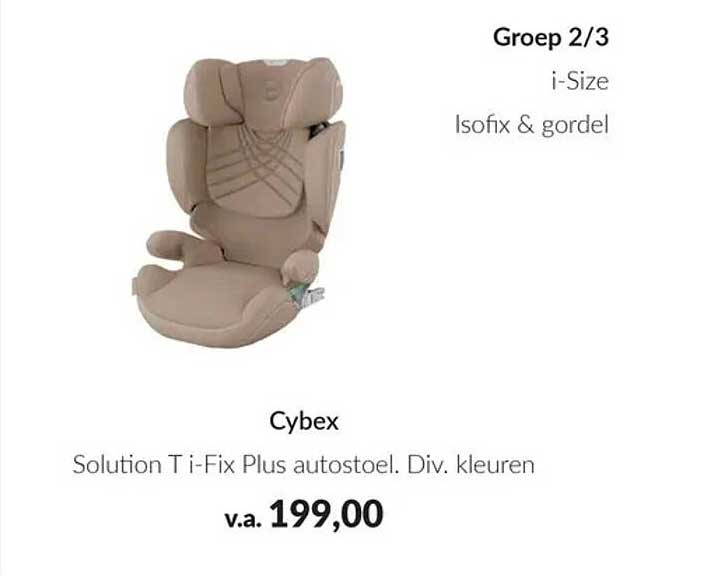 Cybex Solution T i-Fix Plus autostoel. Div. kleuren