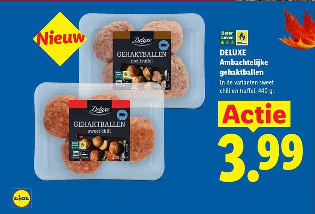 DELUXE Ambachtelijke gehaktballen