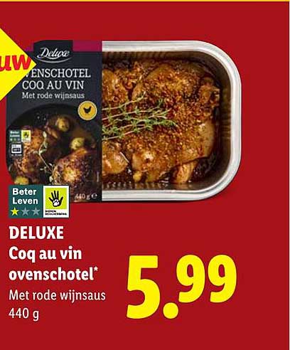 DELUXE Coq au vin ovenschotel*