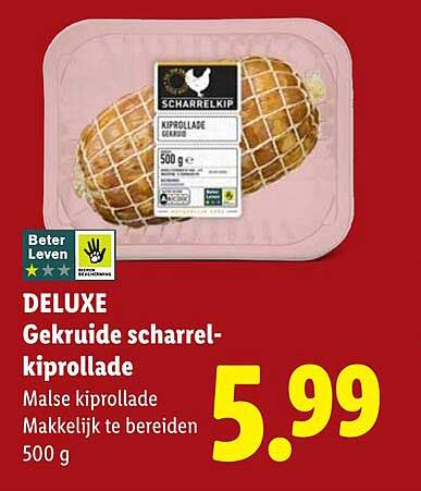 DELUXE Gekruide scharrel-kiprollade