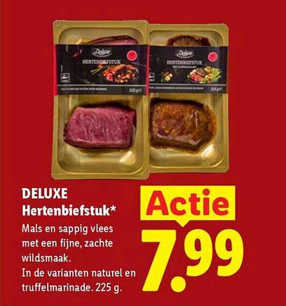 DELUXE Hertenbiefstuk*