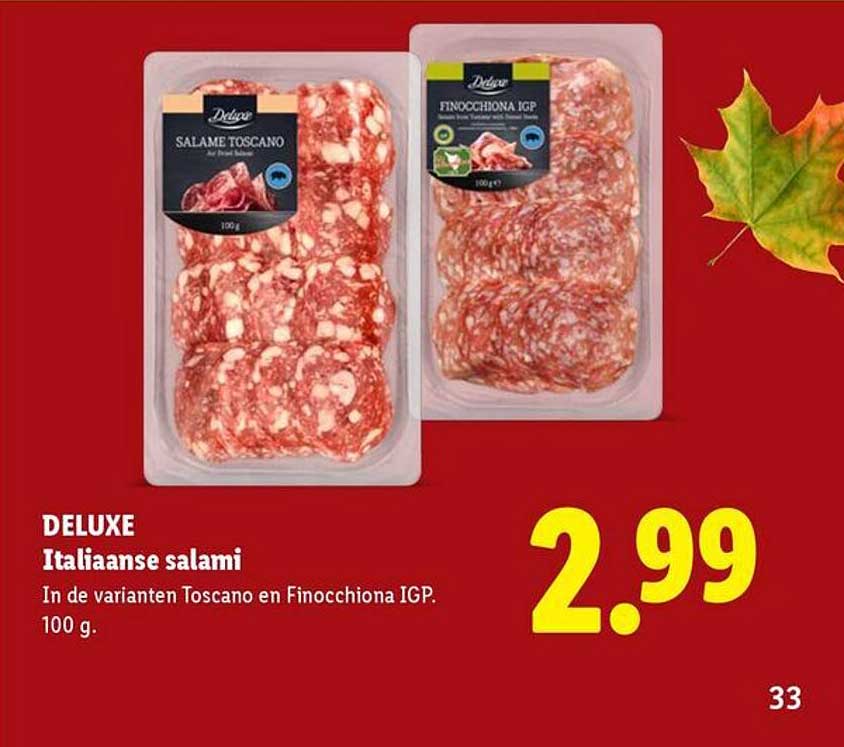 DELUXE Italiaanse salami