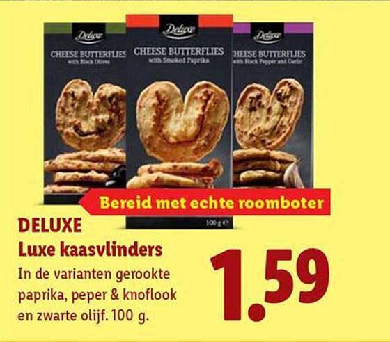 DELUXE Luxe kaasvlinders