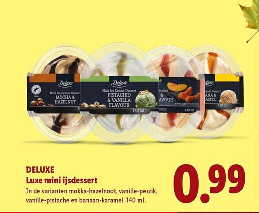 DELUXE Luxe mini ijsdessert