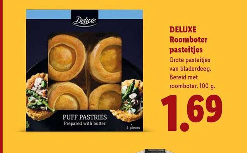 DELUXE Roomboter pasteitjes