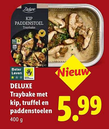 DELUXE Traybake met kip, truffel en paddenstoelen