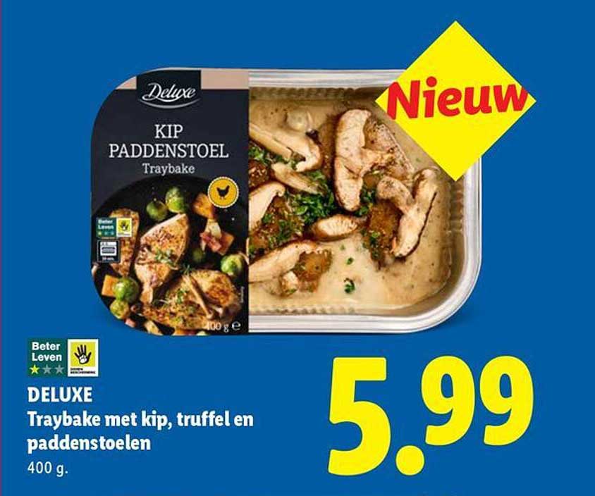 DELUXE Traybake met kip, truffel en paddenstoelen
