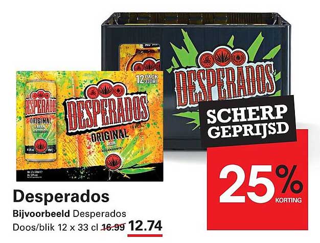 Desperados Scherp geprijsd 25% korting