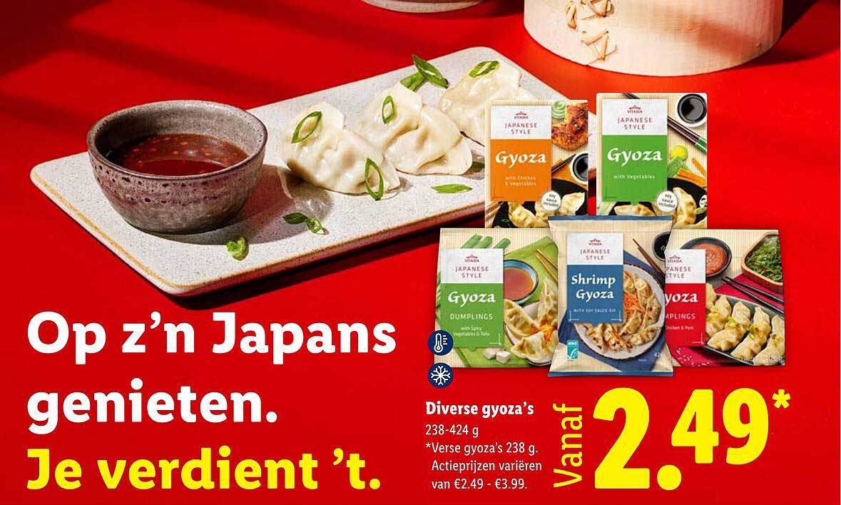 Diverse gyoza’s 238-424 g