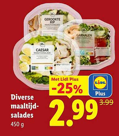 Diverse maaltijdsalades -25%