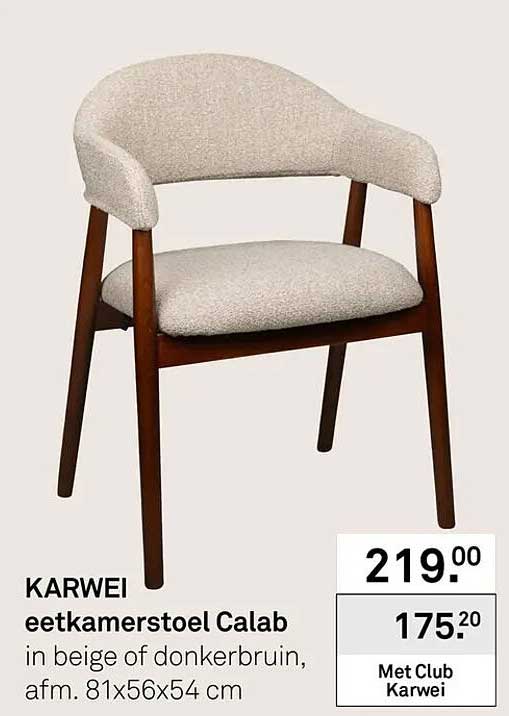 eetkamerstoel Calab
