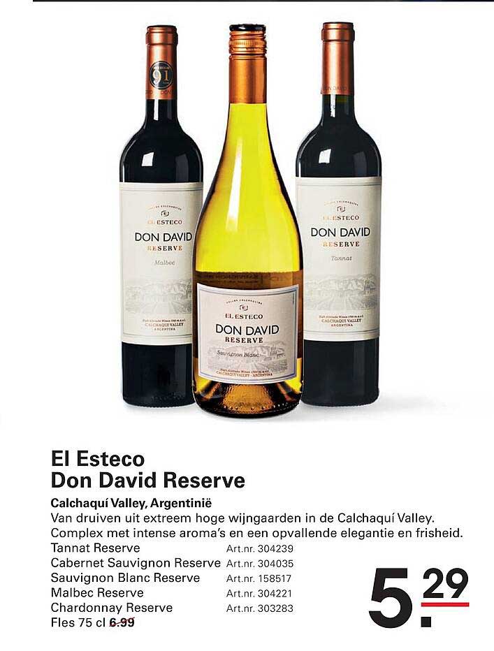 El Esteco Don David Reserve