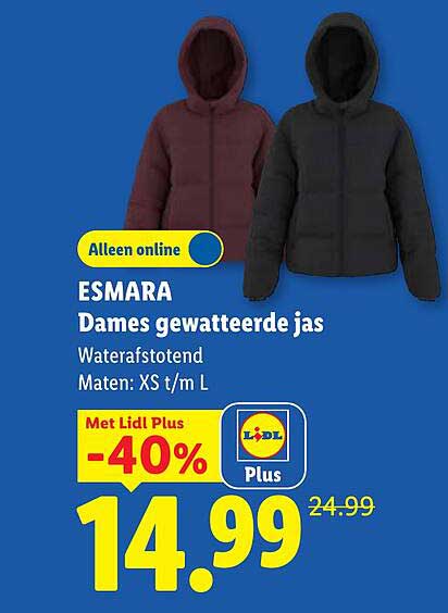 ESMARA Dames gewatteerde jas -40%