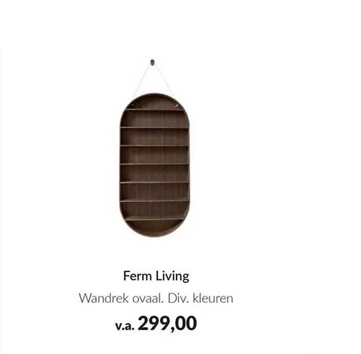 Ferm Living Wandrek ovaal. Div. kleuren