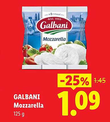GALBANI Mozzarella 125 g
