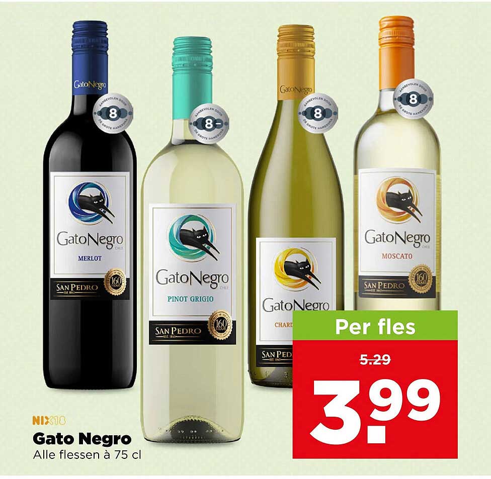 Gato Negro Alle flessen à 75 cl Per fles