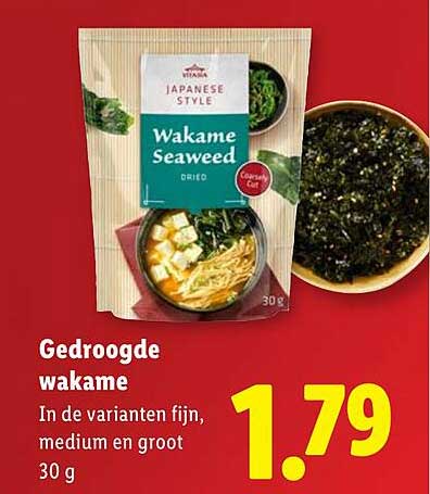 Gedroogde wakame