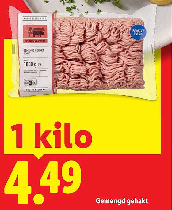 Gemengd gehakt 1 kilo