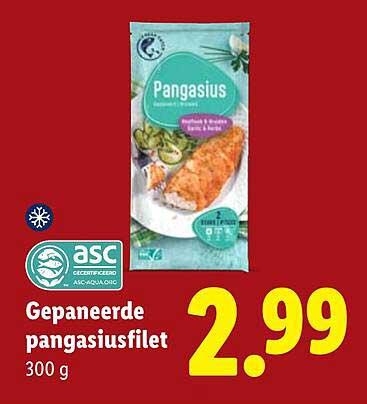Gepaneerde pangasiusfilet