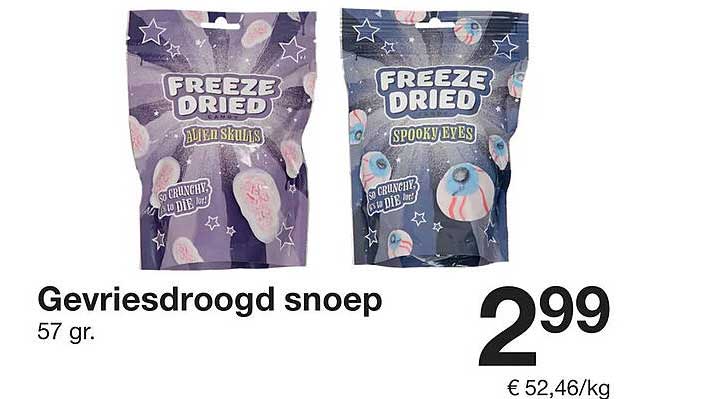 Gevriesdroogd snoep