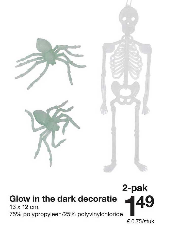 Glow in the dark decoratie