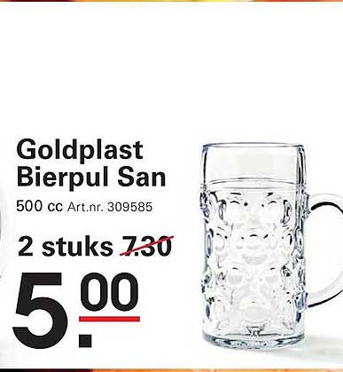 Goldplast Bierpul San 2 stuks