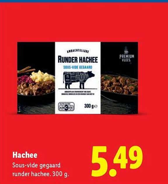Hachee Sous-vide gegaard rund er hachee, 300 g