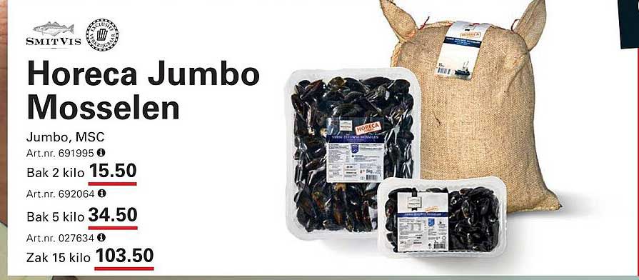 Horeca Jumbo Mosselen