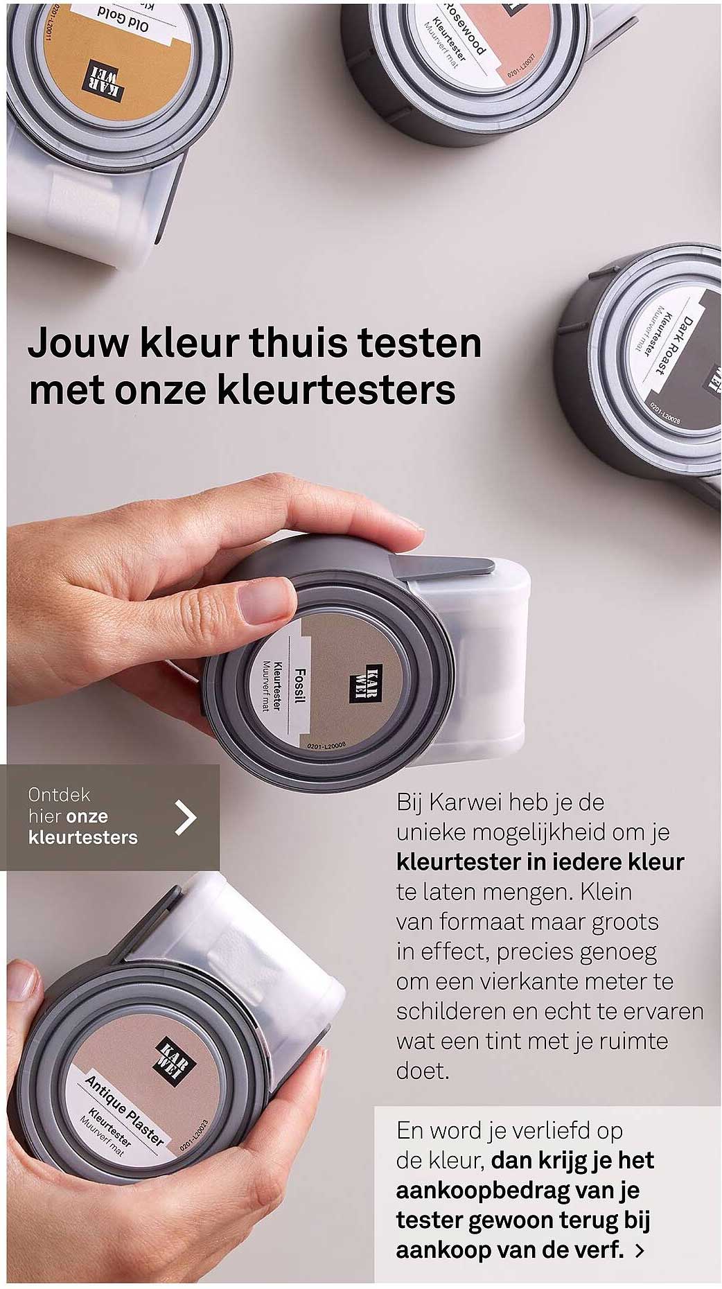 Jouw kleur thuis testen met onze kleurtesters