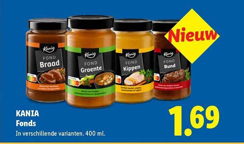 KANIA Fonds In verschillende varianten. 400 ml.