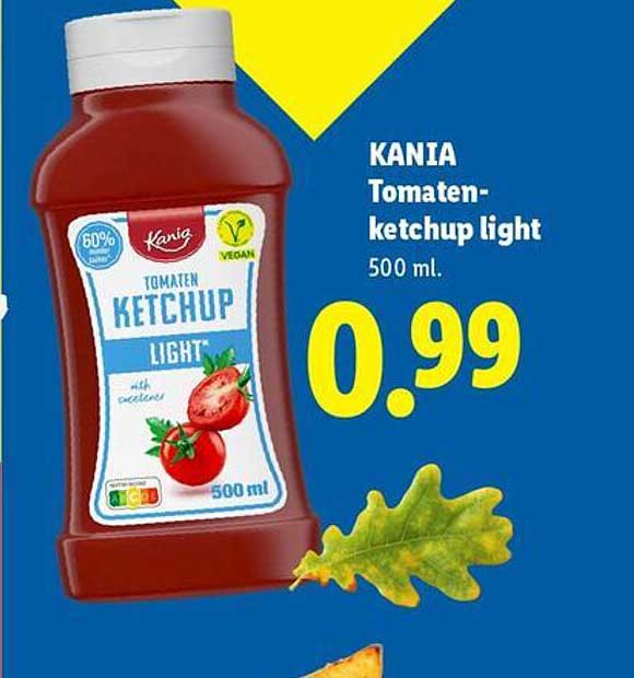 KANIA Tomaten-ketchup light 500 ml