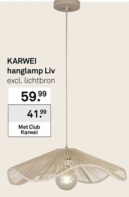 KARWEI hanglamp Liv excl. lichtbron