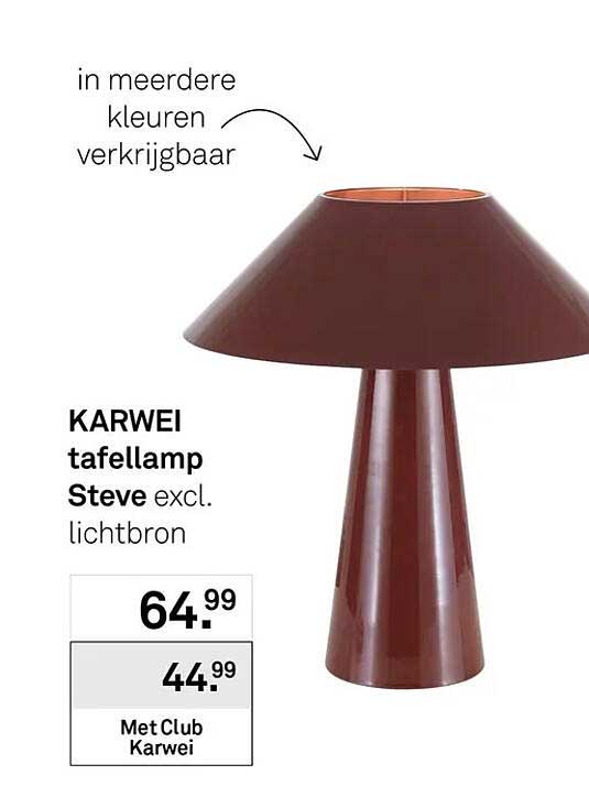 KARWEI tafellamp Steve excl. lichtbron