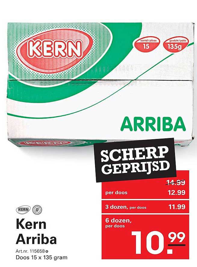 Kern Arriba Doos 15 x 135 gram