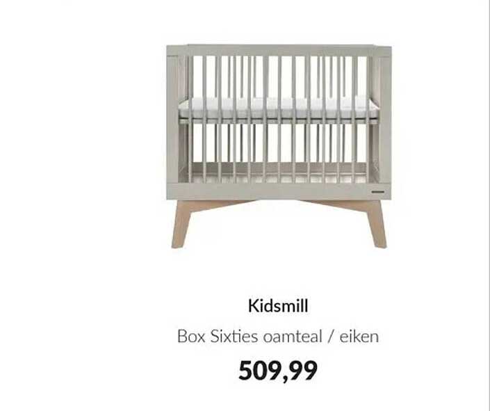 Kidsmill Box Sixties oamteal / eiken