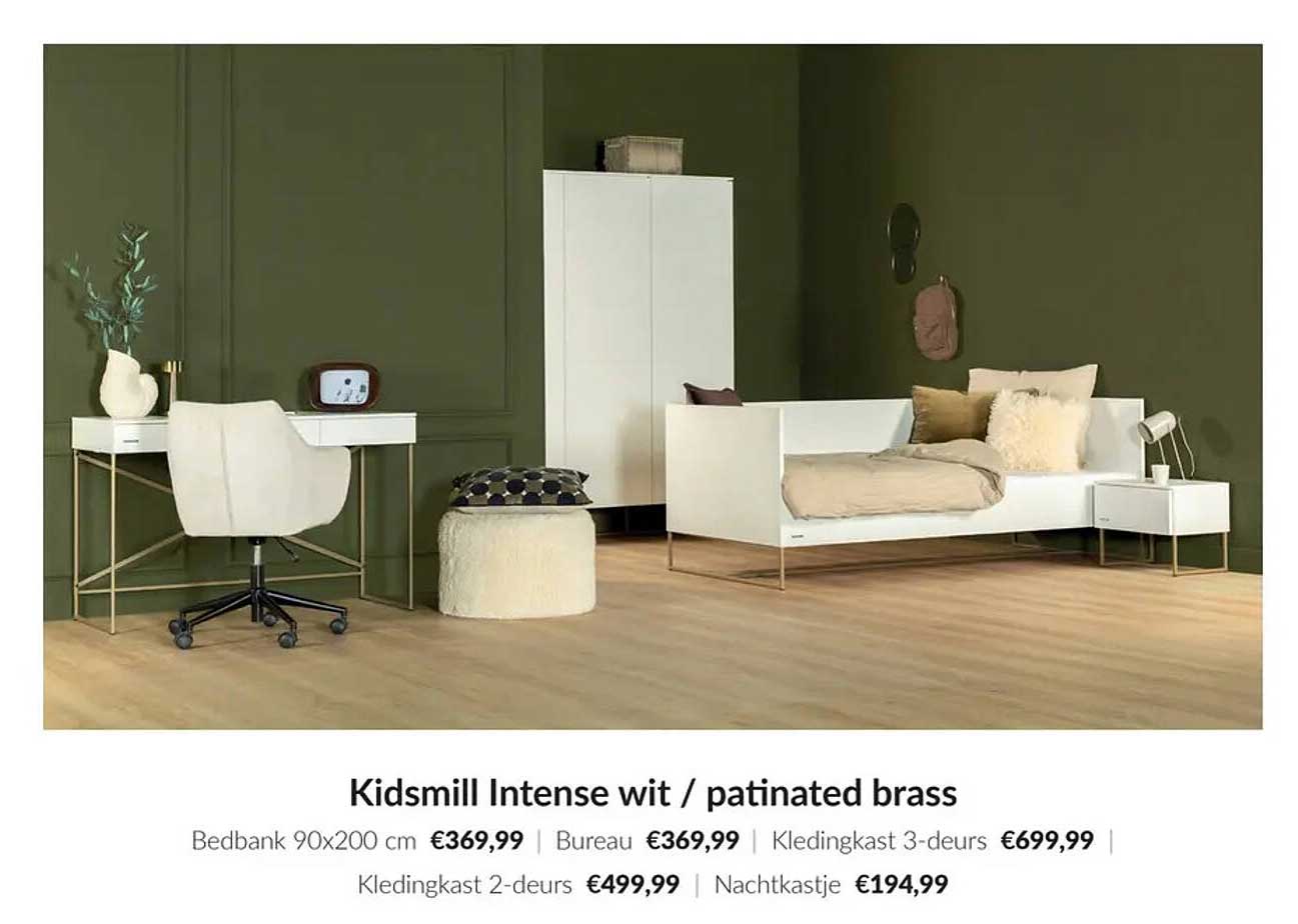 Kidsmill Intense wit / patinated brass