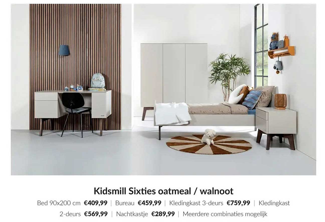 Kidsmill Sixties oatmeal / walnoot