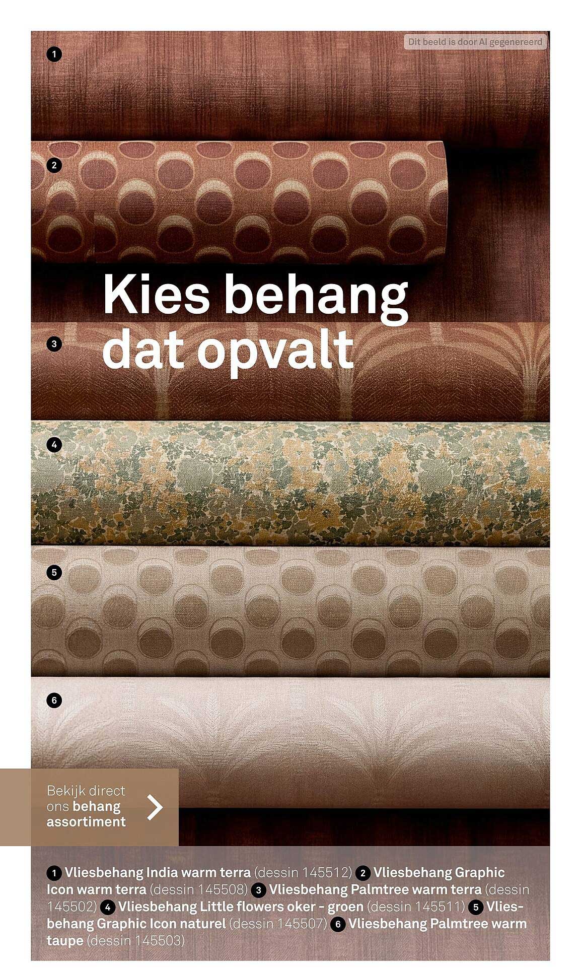 Kies behang dat opvalt