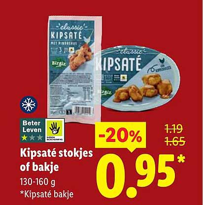Kipsaté stokjes of bakje -20%