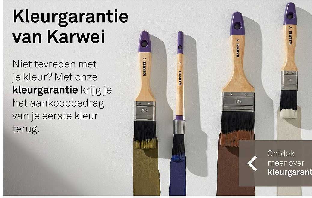 Kleurgarantie van Karwei