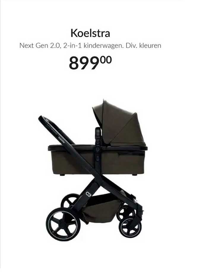 Koelstra Next Gen 2.0, 2-in-1 kinderwagen. Div. kleuren