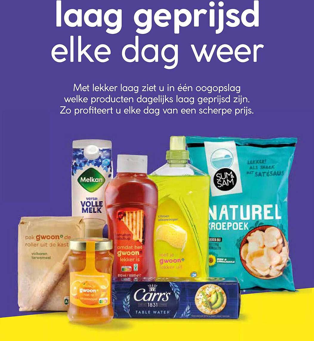 laag geprijsd elke dag weer
