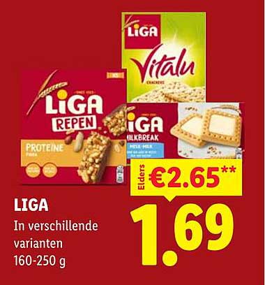 LIGA In verschillende varianten 160-250 g
