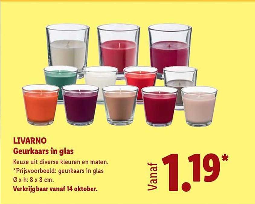 LIVARNO Geurkaars in glas
