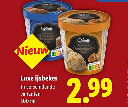 Luxe ijsbeker