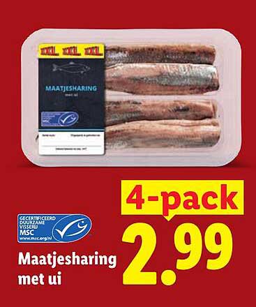 Maatjesharing met ui 4-pack
