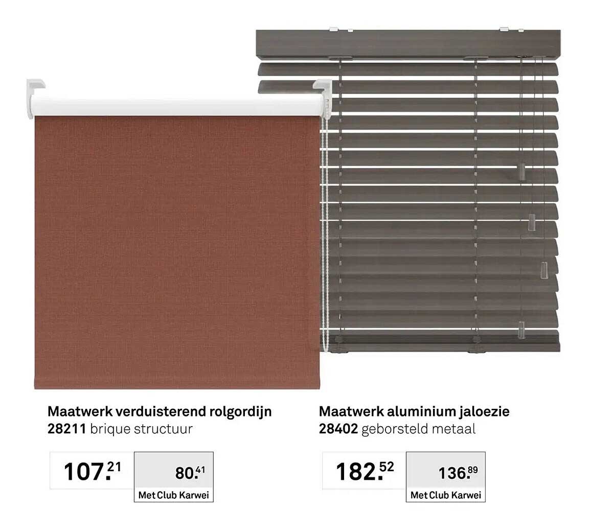 Maatwerk verduisterend rolgordijn 28211 bruine structuur
