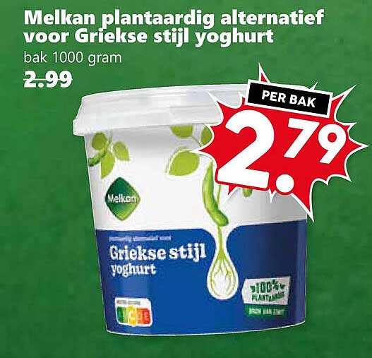 Melkan plantaardig alternatief voor Griekse stijl yoghurt